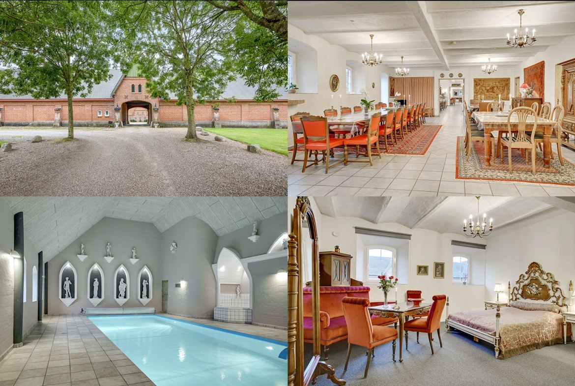 Herregårdsferie, wellness, poolhus